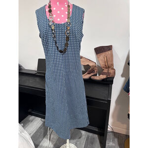 Women's Vintage Blue & White Dress Size L
